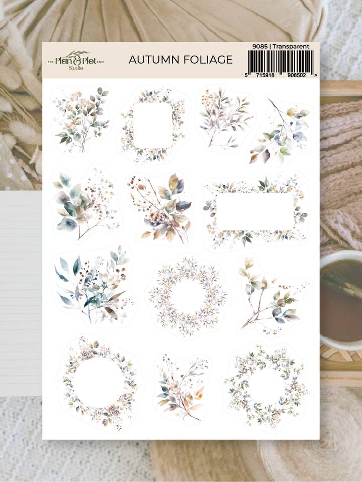 Feuillage d'automne | Autocollants pour la vente par Plan & Plot Studio
