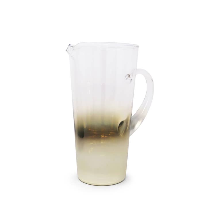 CLASSIC TOUCH DECOR INC. - Wholesale Pitcher - Pitcher with Gold Ombre Design, 9.25"H