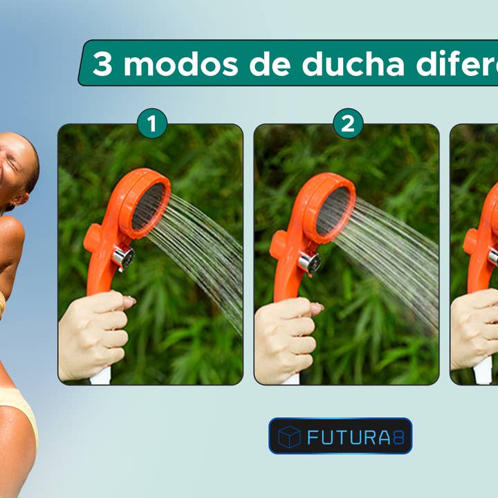 FUTURA8 - Vendita all'ingrosso Bombe/Compresse vaporizzanti da doccia - Doccia portatile per campeggio con batteria di lunga durata3