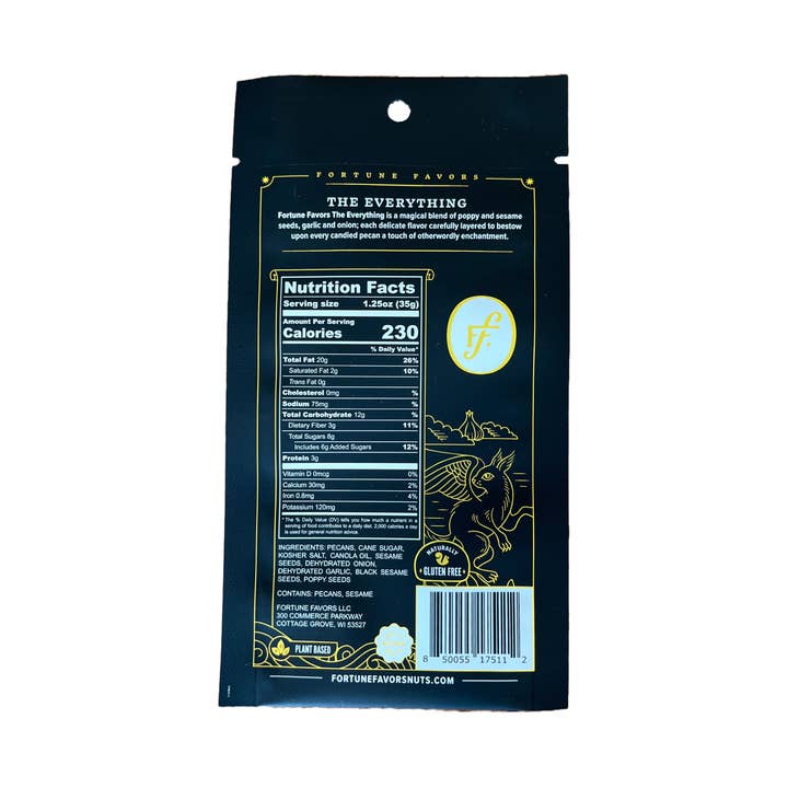 Fortune Favors - Wholesale Nuts - 1.25oz Fortune Favors The Everything Candied Pecans2