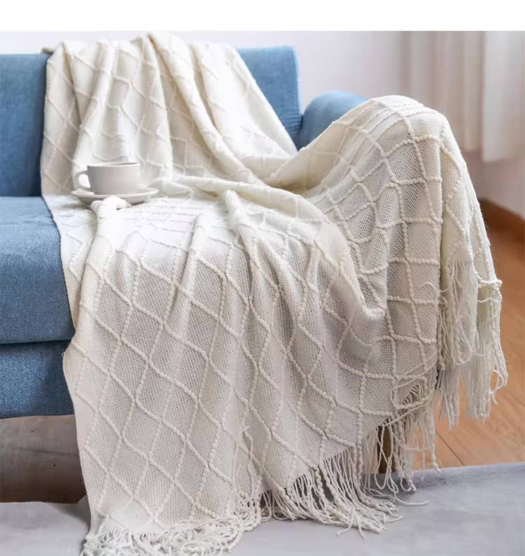 The Arinna Collection LLC - Wholesale Throw Blanket - Knitted Throw Blanket, Soft and Cozy Throw Blanket 50x60"4