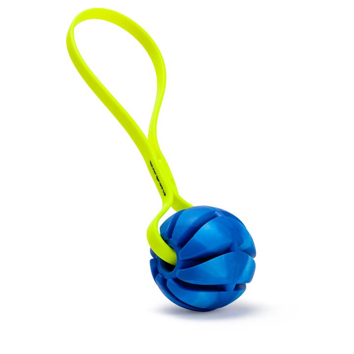 Dogline - Wholesale Pet Fetch Ball - Dog - Rubber Spiral Ball with Biothane Handle10