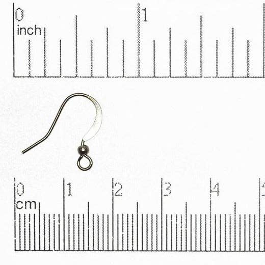 Continental Beads - Wholesale Craft Supplies - Hammered French Ear Wire with 1.5mm Ball - Available in Many Finishes - Sold by the Dozen - EW50032