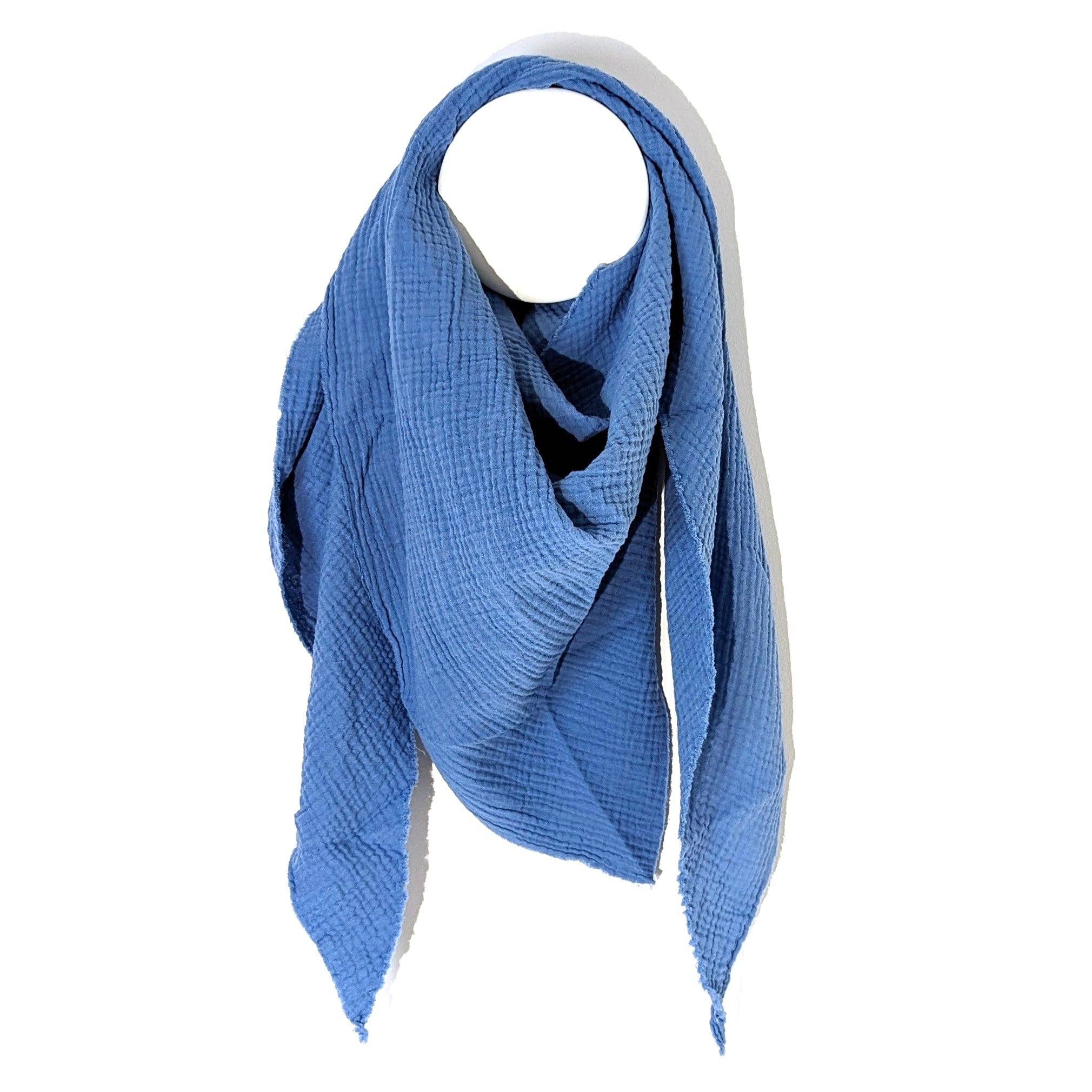 Tempest Designs – wholesale Scarf – Women's – Italian cotton raw edge plain scarf3