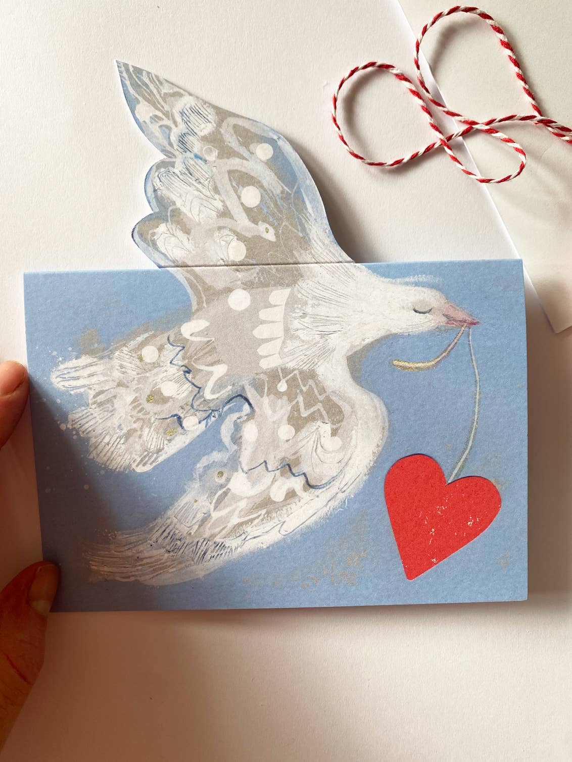 Esther Kent Design - Wholesale Valentine's Day Card - Love Dove Mantelpiece Card3