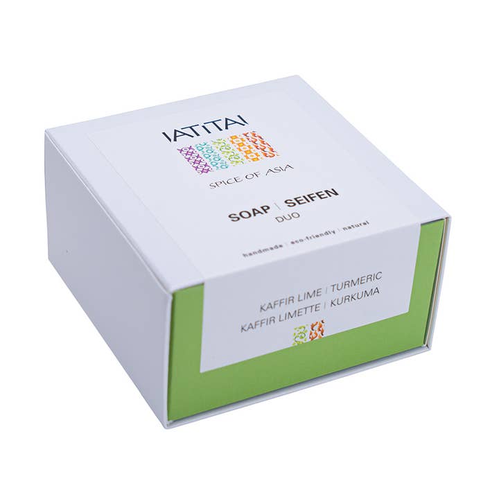 Spice of Asia Kaffir Lime & Turmeric Soap Duo for wholesale by Iatitai