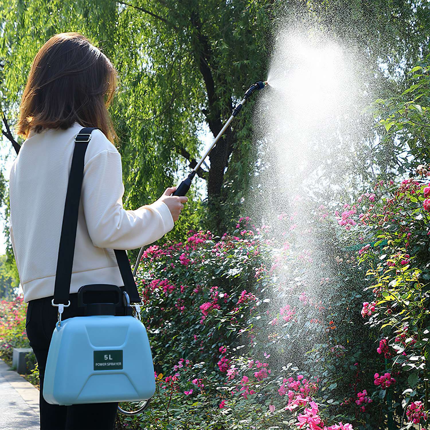 Hard Rock Health Stores - Wholesale Garden Tool - 5L/1.3Gallon Electric Plant Sprayer Telescopic Rechargeable Garden Sprayer6
