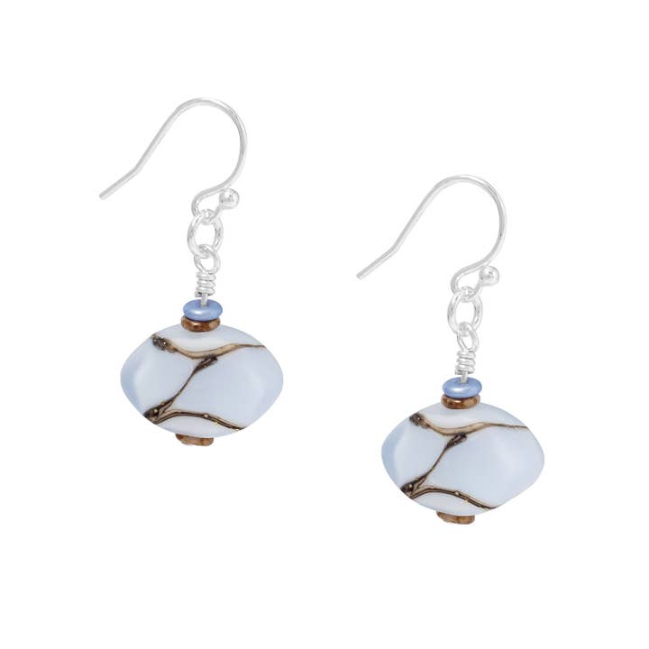 SHELBY HANDMADE GLASS EARRINGS for wholesale by Butler Hill