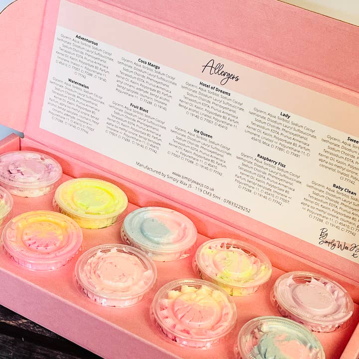 Simply Wax JS – wholesale Whipped soap – Whipped Soap Selection Box1