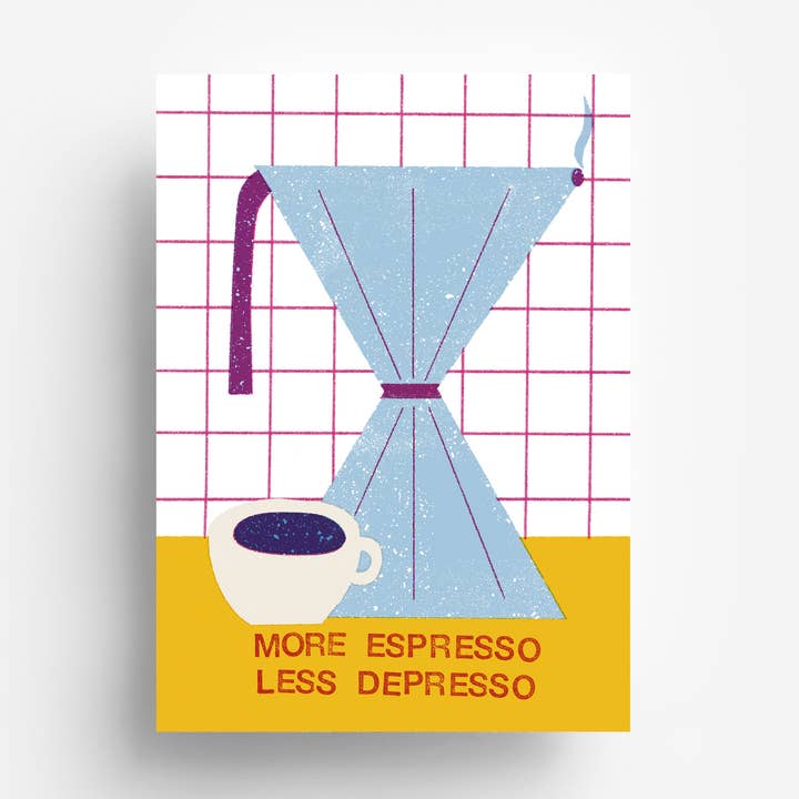 Espresso Postcard DIN A6 for wholesale by jungwiealt