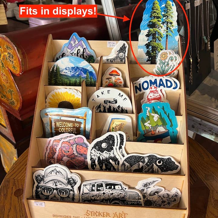 Sticker Art - Wholesale Sticker - Big Tree Sticker - Xlarge Redwoods Sequoia PNW decal1