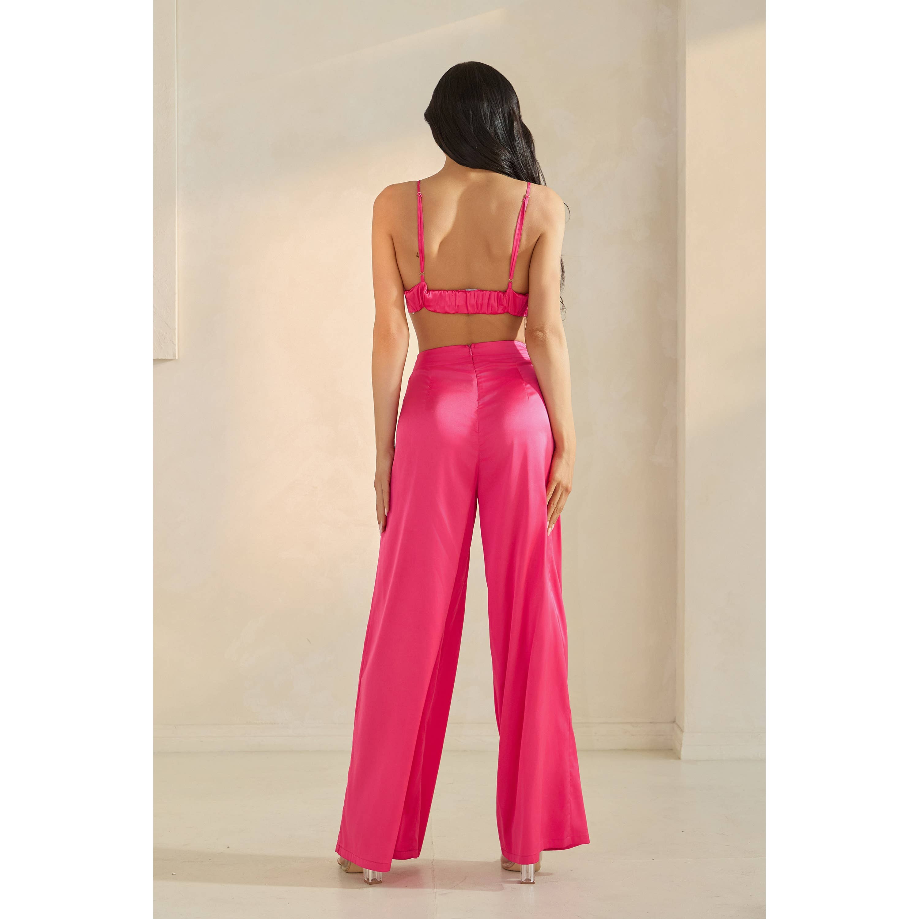 The Sang - Wholesale Top & Pant Set (NOT Loungewear) - Women's - SATIN THREE PIECE PANTS SET15