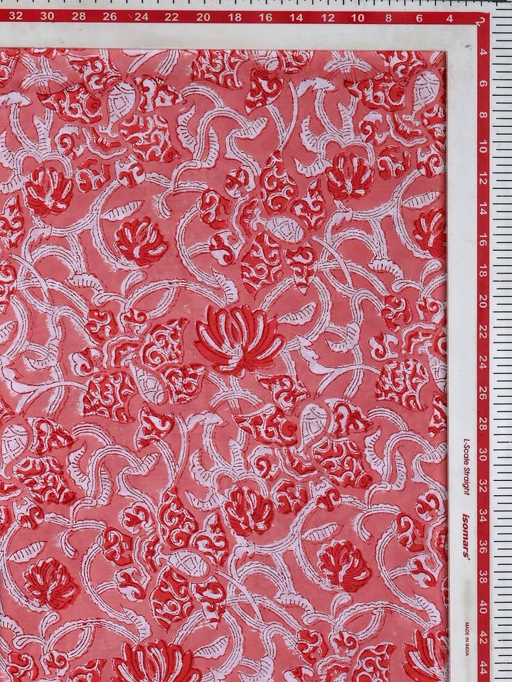 Hand Block Printed Fabrics - Handmade Fabric Yardage, fabric by the yard for wholesale by Jai Texart LLP