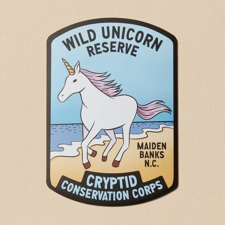 Wild Unicorn Reserve Car Magnet for wholesale by Dissent Pins