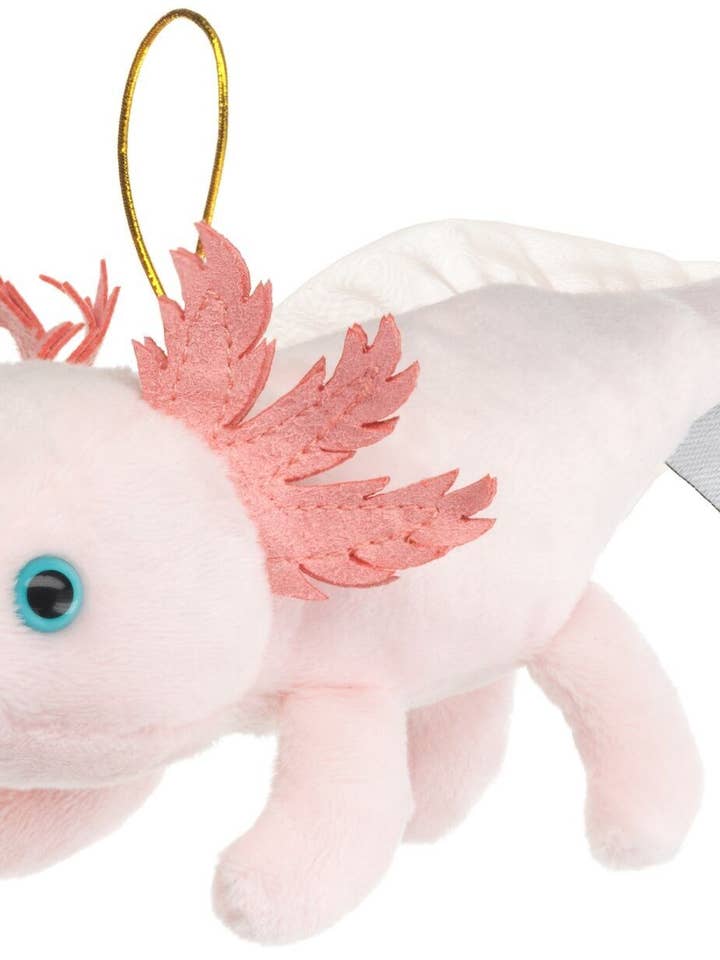 Axolotl with loop - 15 cm (length) - cuddly/plush toy for wholesale by Uni Toys