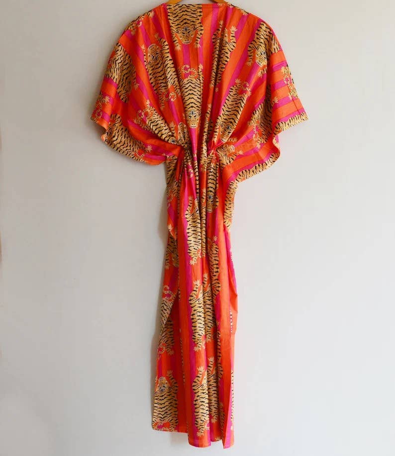 bhavnas boutique – Engroshandel Kaftan - Dame – Håndlavet indisk lang kaftan strandoverdækningskjole Kaftan3