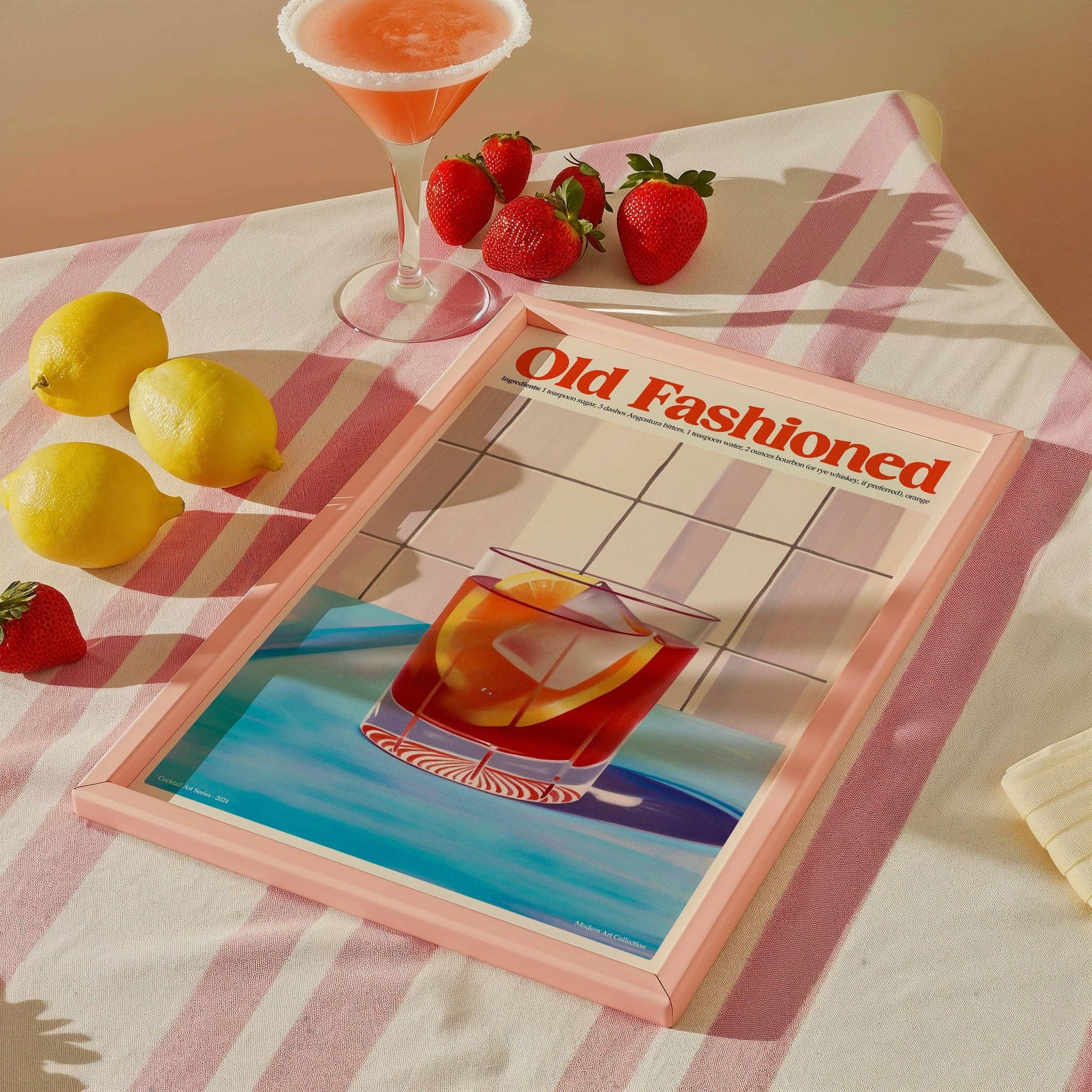 Moonshine Prints - Wholesale Art Print - Old Fashioned Cocktail Print3