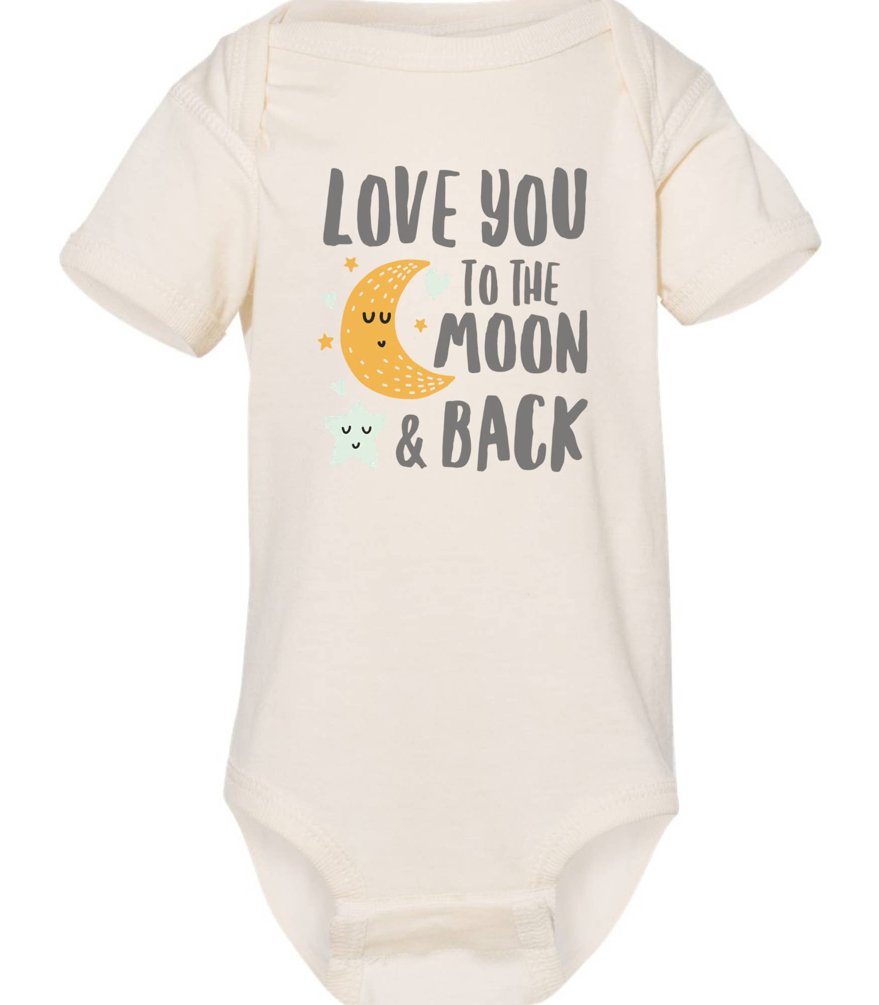 Arlo.Hendrix LLC - Wholesale Bodysuit (Non-Footed) - Baby - Love You To The Moon Onesie | Baby Onesie | New Baby Onesie