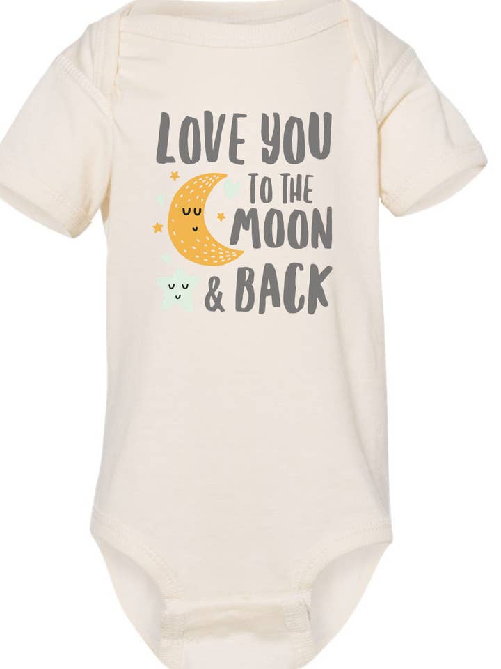 Love You To The Moon Onesie | Baby Onesie | New Baby Onesie for wholesale by Arlo.Hendrix LLC