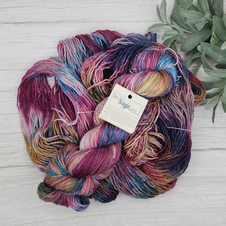 Blossom & Fern - Fingering — Verf op Bestelling voor wholesale door Wild Sage Wool