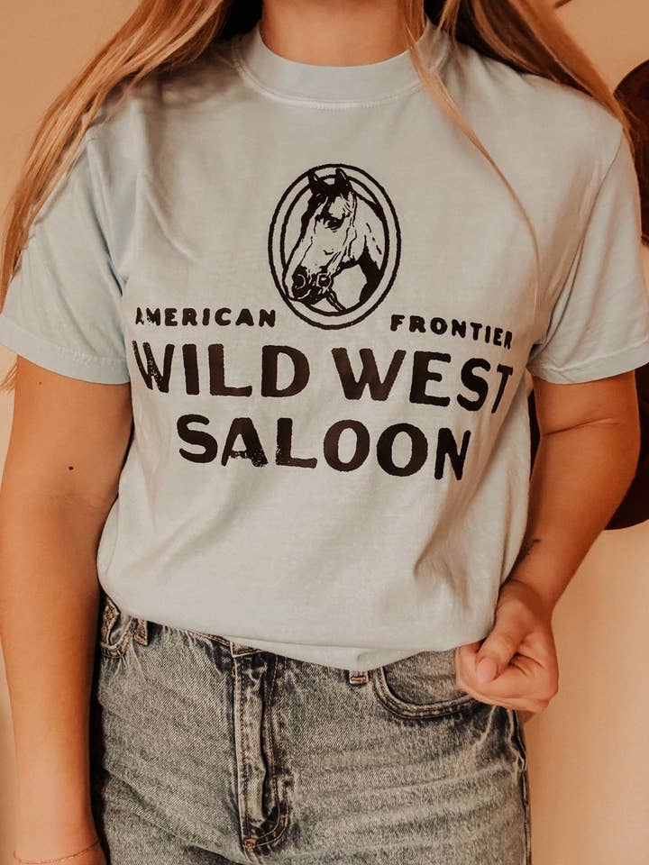 Wild West Saloon Western Graphic Tee (Copy) for wholesale by Rustic Runaway LLC