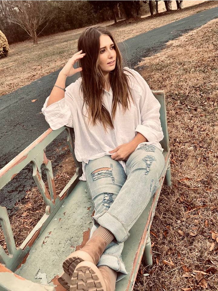 Billee' by Billie - Wholesale Jeans - Women's - Distressed Light Blue Cuff Jean Plus Size