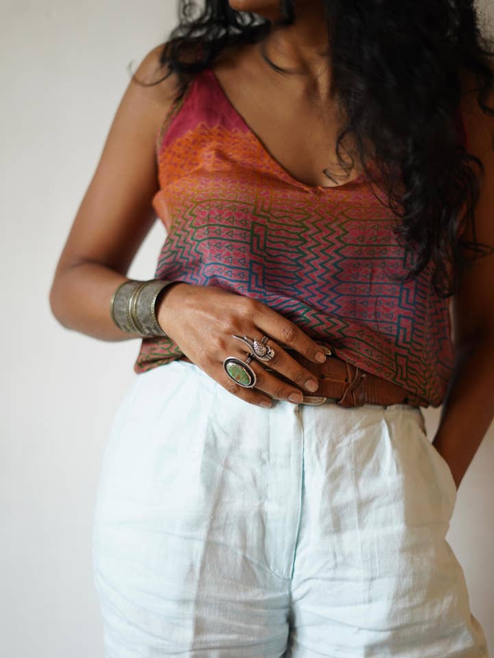 Annahmol - Wholesale Camisole - Women's - Vintage Silk Zero-Waste Cami14