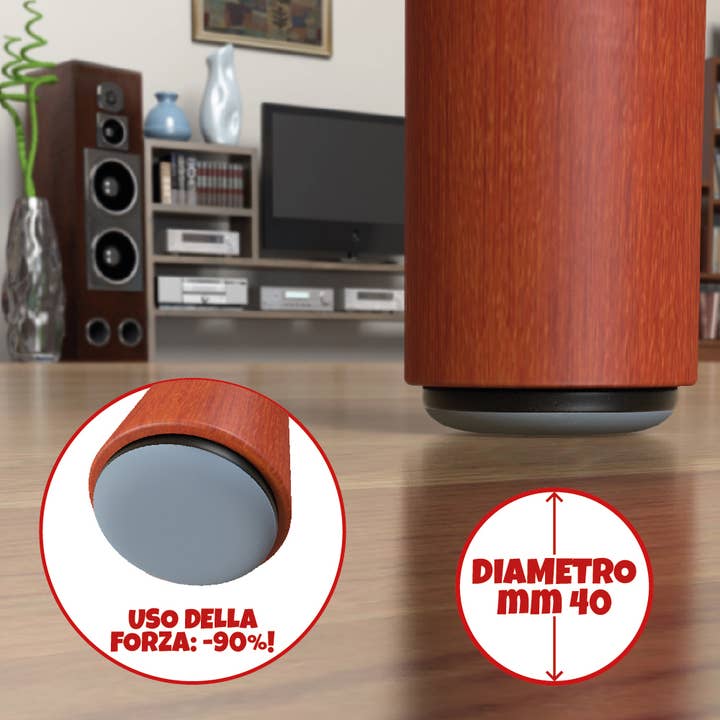 Movigliss Teflon 40 mm BL 4 pcs for wholesale by Idea Casa