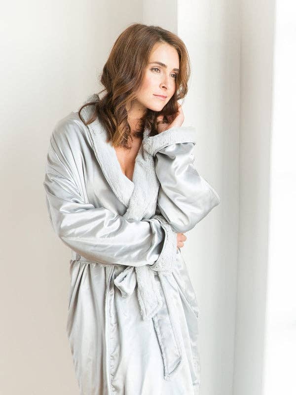 Little Giraffe - Wholesale Robe - Women's - Luxe™ Satin Robe4
