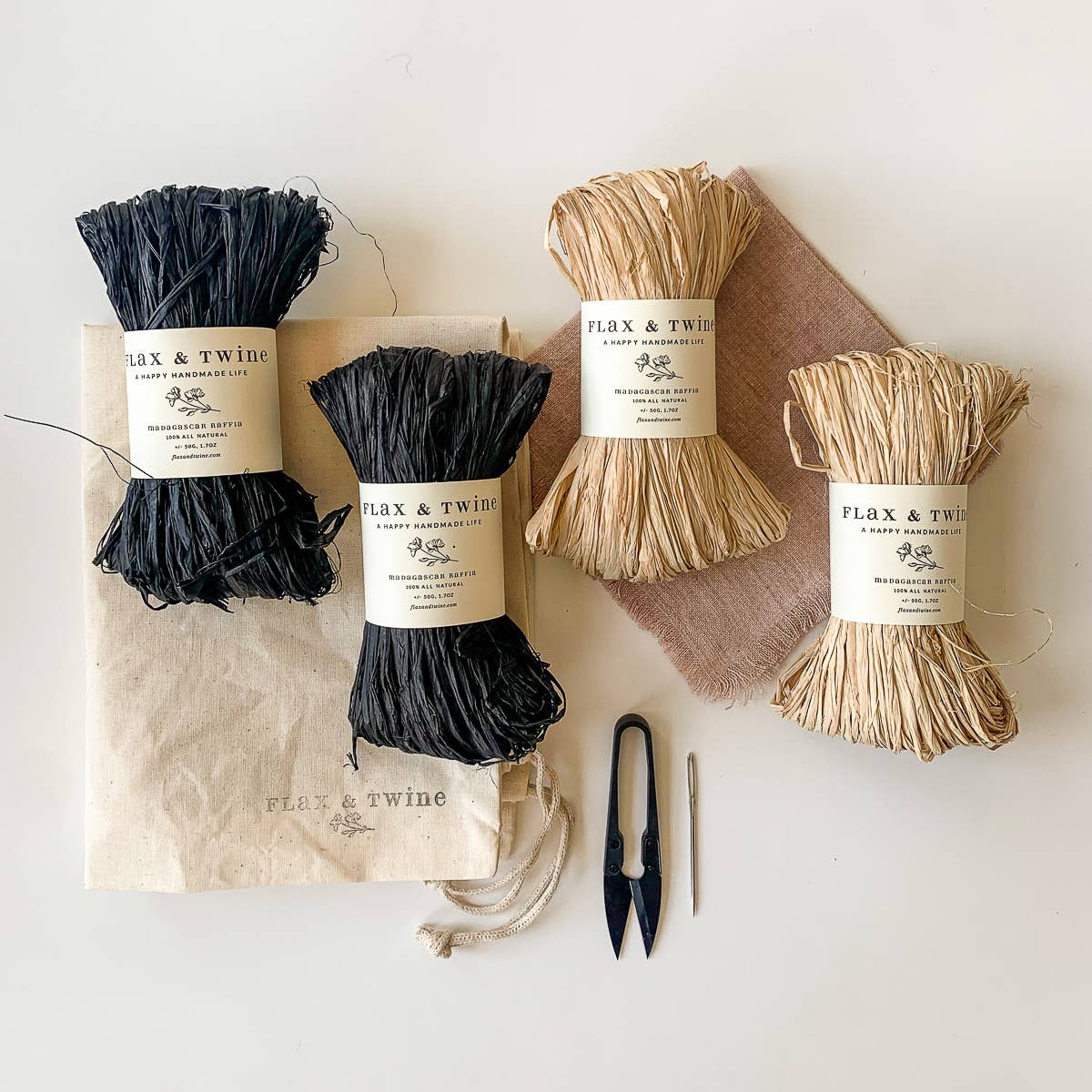 Flax & Twine – wholesale DIY-pysselkit – Calliope Basket Kit (märken 2)14