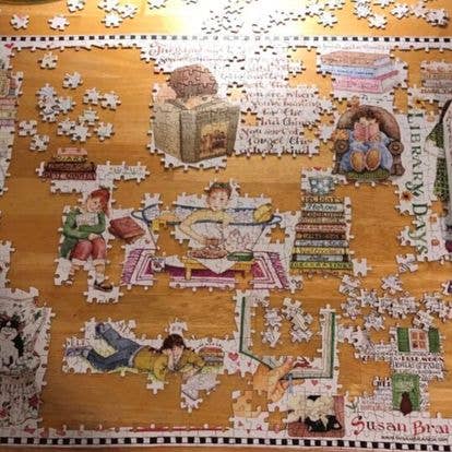 Susan Branch Studios - Wholesale Puzzle - Adult - For the Love of Books - Puzzle3