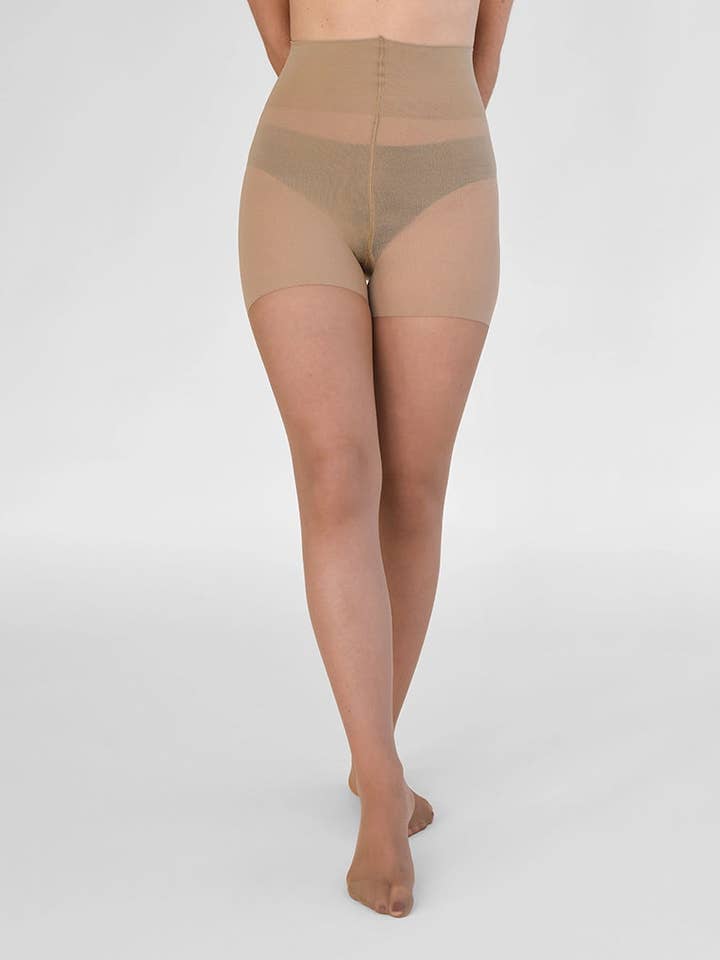 Sheer Shaping Tights 30D in Dune for wholesale by Rachel