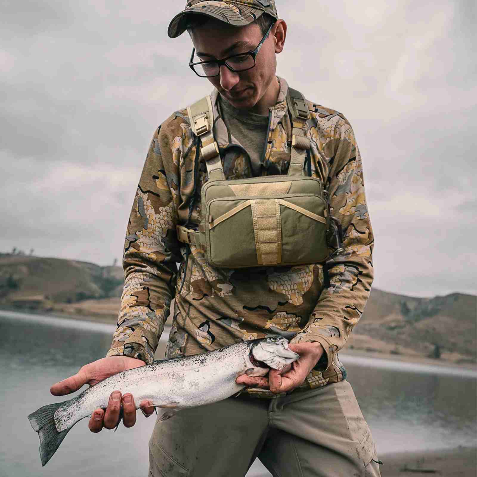 Antarctica Outdoors - Wholesale Sporting Accessories - Votagoo Fishing Chest Pack, Fly Fishing Bag for Men and Women, Tackle and Fly Boxes Storage Pack, Hunting Binocular Pack10