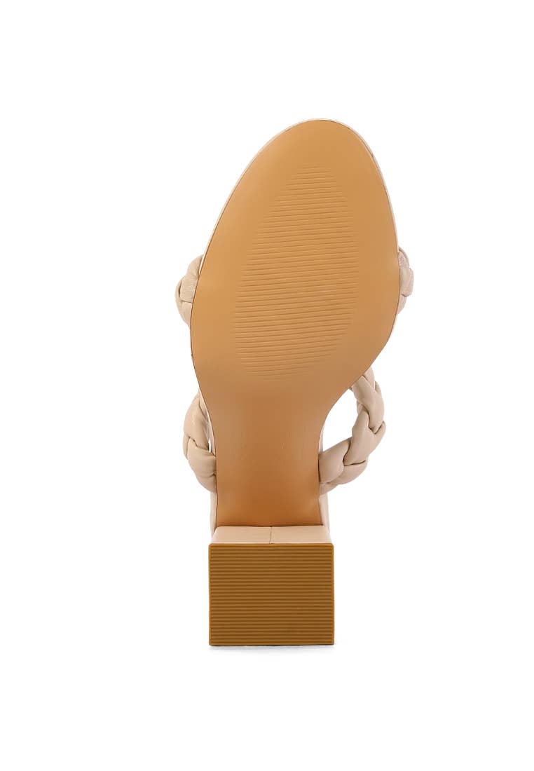 Rag Company - Wholesale High Heels - Women's - MI AMOR BRAIDED STRAP HIGH BLOCK HEELS13