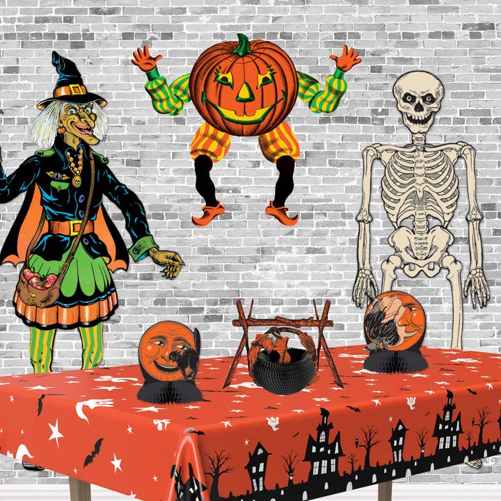 Beistle - Wholesale Decal - Party Decorations - Vintage Halloween Jointed Goblin 30"3