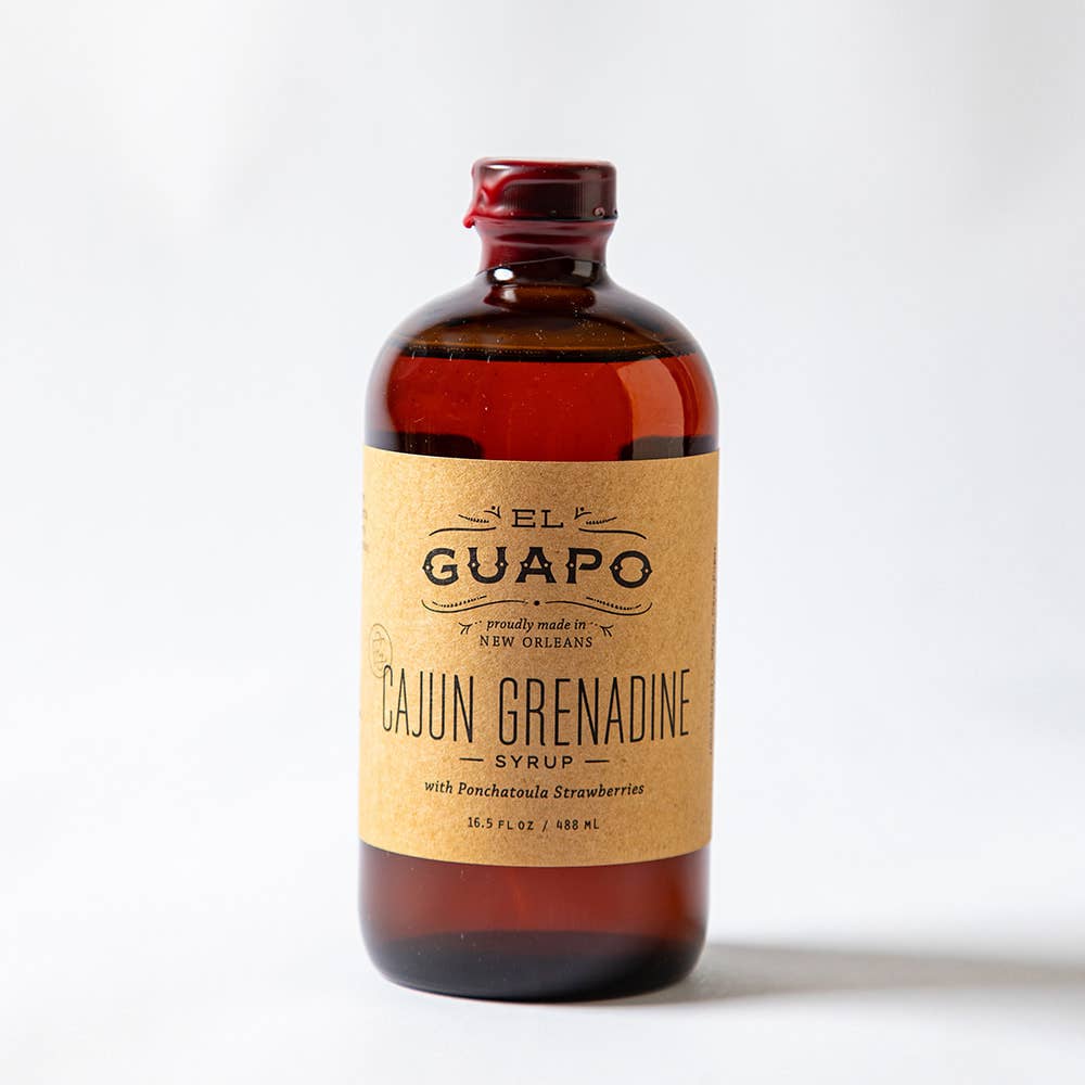 El Guapo – wholesale Cocktail mix/syrup – Syrups: Cajun Grenadine, Grenadine With a Louisiana Twist 🍓5