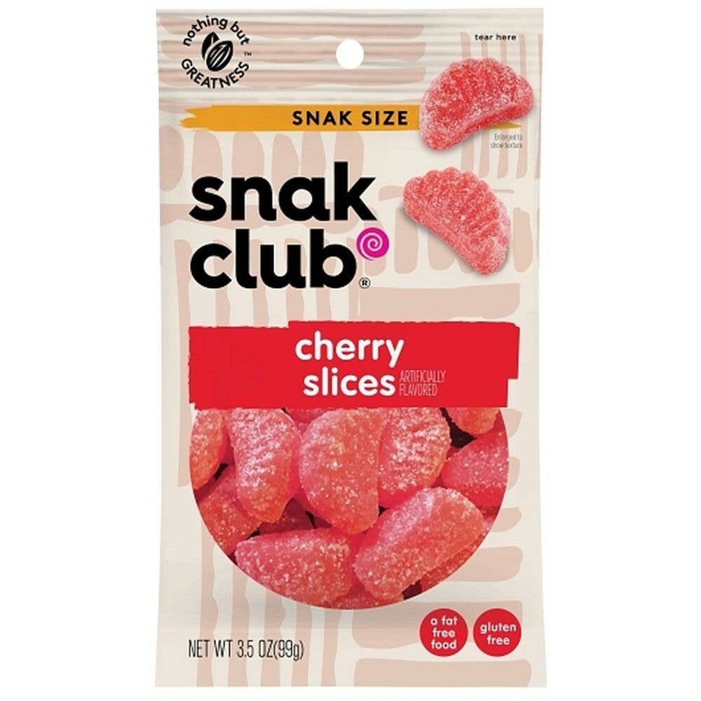 Fizz and Sweets Wholesale - Wholesale Gummy - Snak Club Cherry Slices0