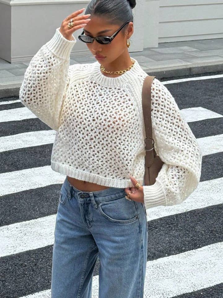 Mccolin – Engroshandel Pullover - Dame – Åben ryg strikket sweater3