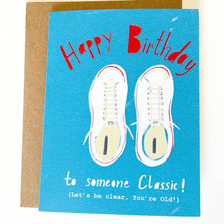 LadooLadoo - Vendita all'ingrosso Biglietti di auguri - Biglietto di compleanno, vecchio e classico, divertente, interno bianco