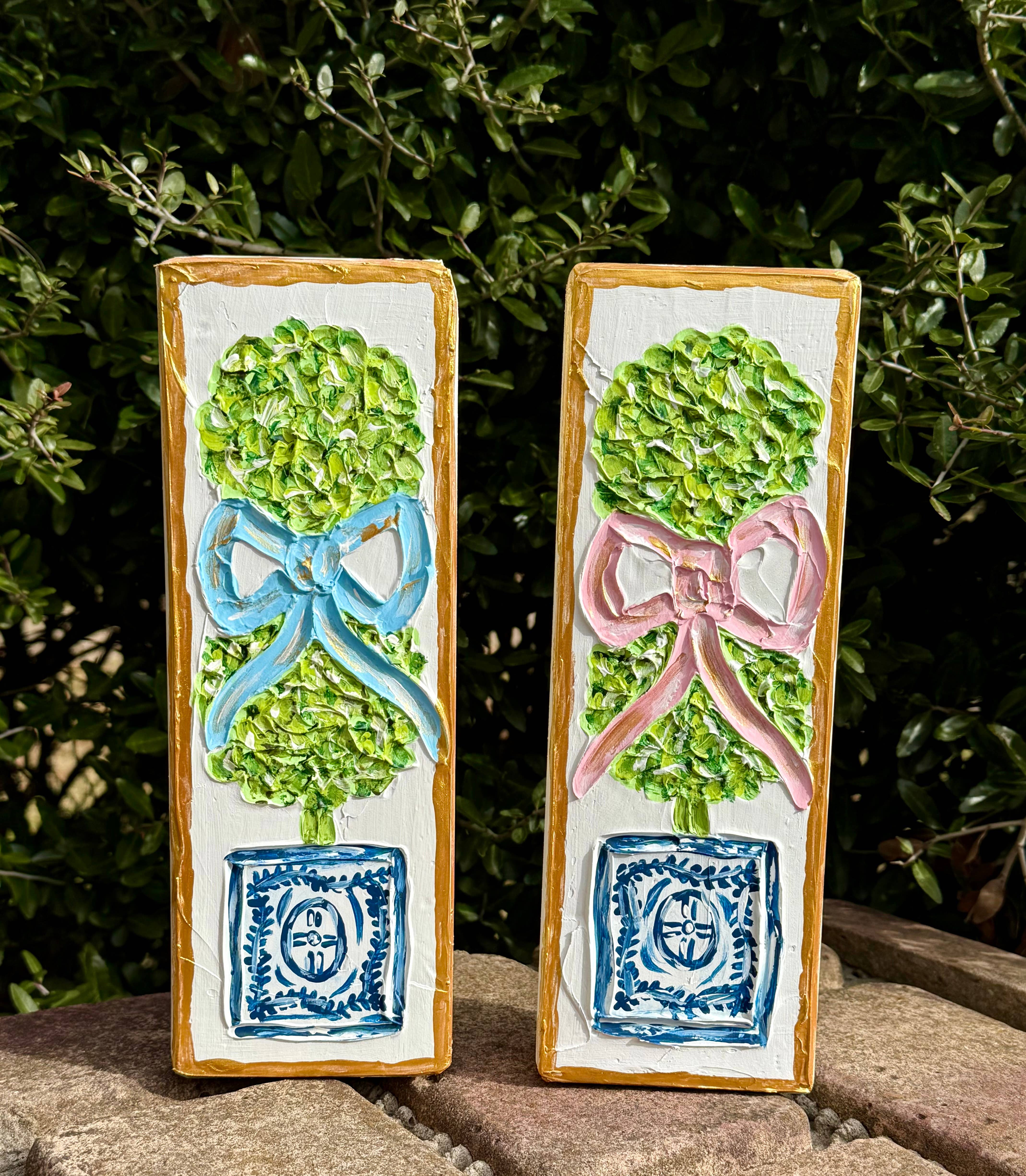 Framesaplenty - Wholesale Tafelbladdecoratie - Getextureerd topiary kunstblok5