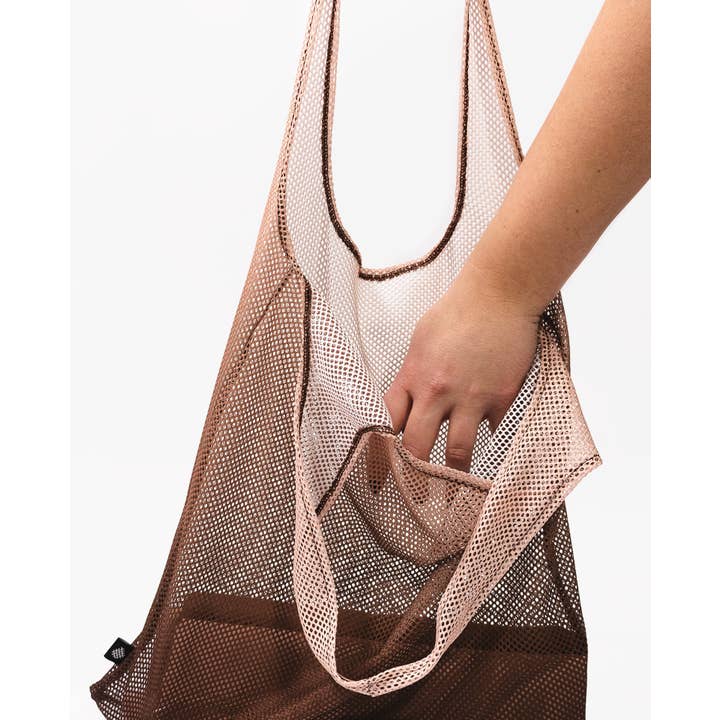 Arpe - Wholesale Grocery/Shopping Bag - Mesh Bag Chestnut Brown4