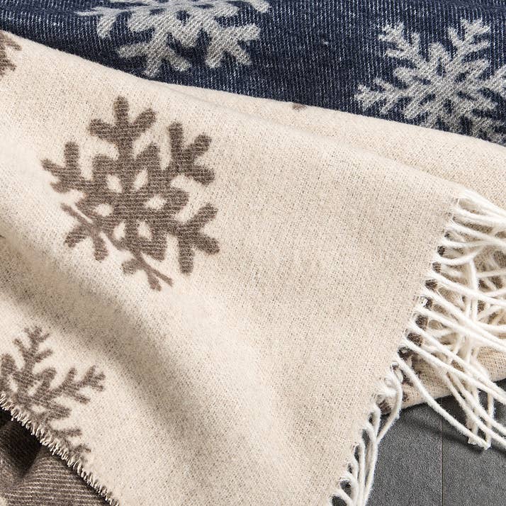 Beat Collection by Lanificio Idealtex Srl - Wholesale Throw Blanket - Snowing6