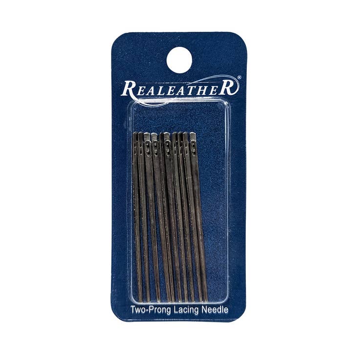 Two Prong Lacing Needles, 10pk for wholesale by Realeather