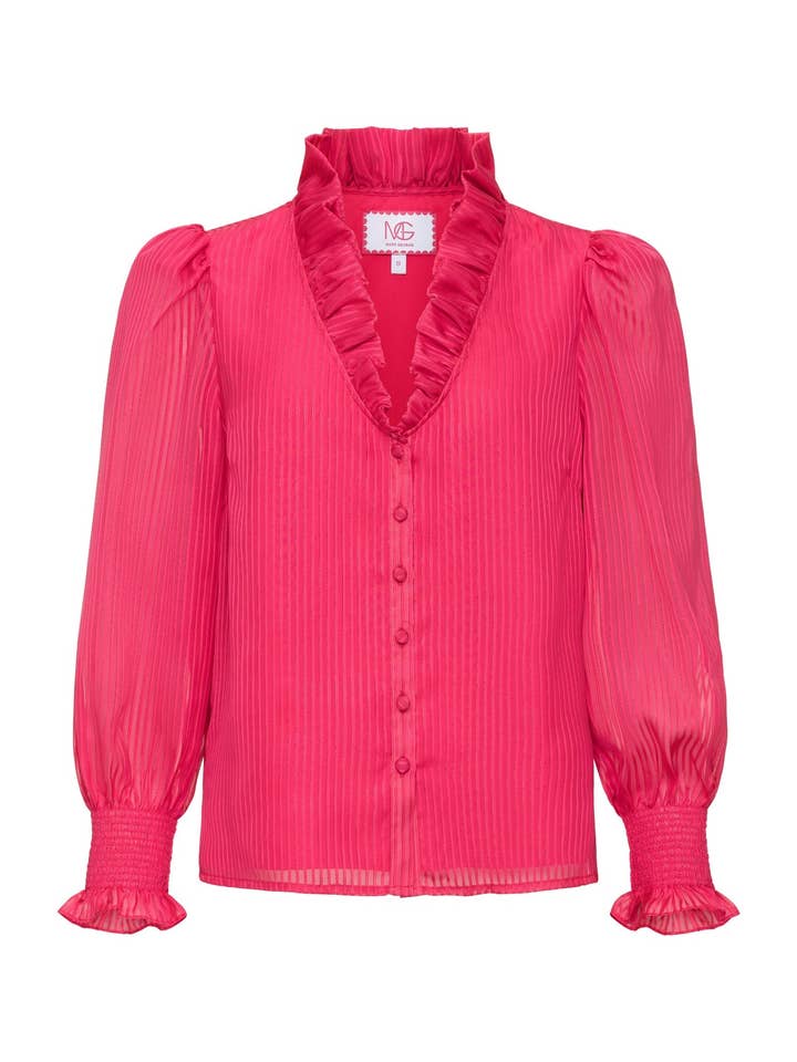 Mary George - Wholesale Button Down Shirt - Women's - Harper Top Long Sleeve3