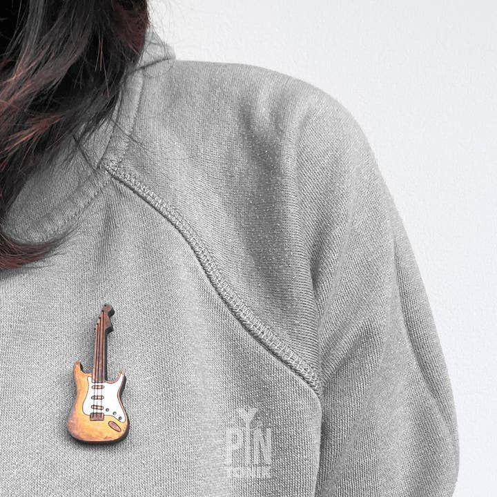 PinTonik - Wholesale Lapel Pin/Button - Electric Guitar Lapel Pin - Punk Music Teacher Gifts2