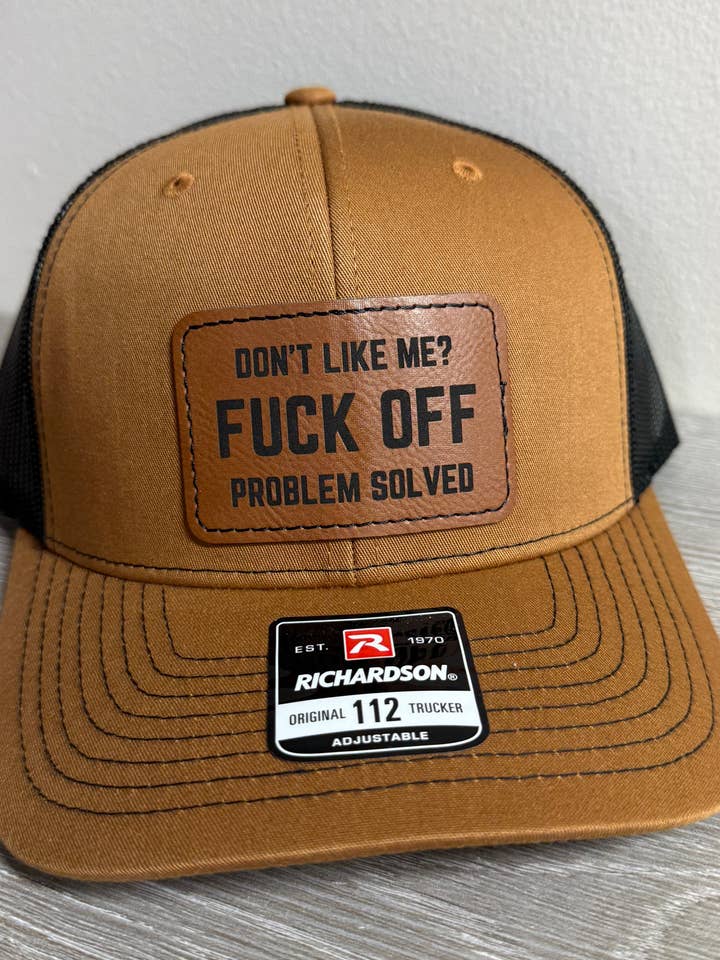 Don't Like Me Men's Richardson 112 Trucker Hat for wholesale by Designed To Flaunt