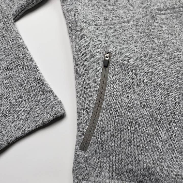 New Frontier - Wholesale Sweatshirt – Women's - Women's Premium 1/4 Zip Pullover (Ash)4