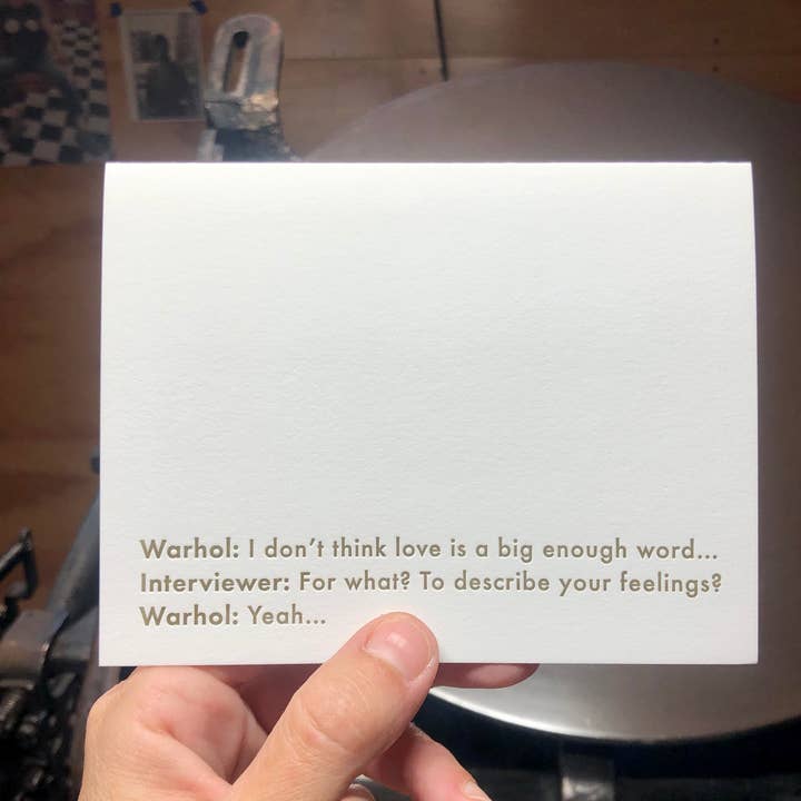 Andy Warhol - Love for wholesale by Willowcrest Press