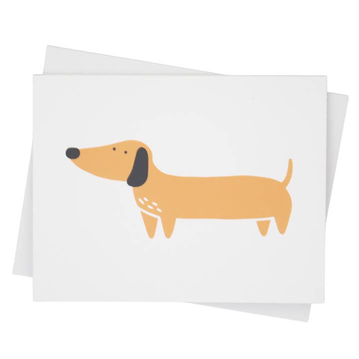 Dachshund Dog Individual Greeting Card for wholesale by Front Porch Design Co.