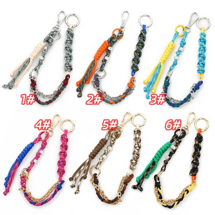 ACCITY - Wholesale Keychain - Women's - Leather Woven Keychain Handcrafted Bag Charm_CUAB004394